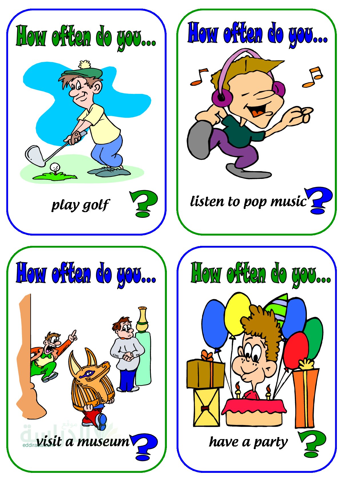تطبيقات في اللغة الانجليزية سنة 3 متوسط Speaking activity