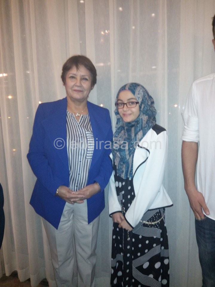 سلمى بوخلف مع وزيرة التربية