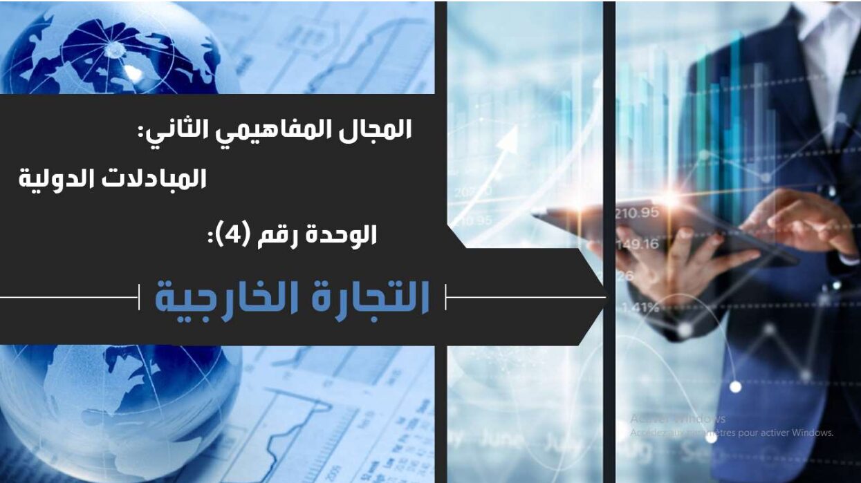 ملخص الوحدة 04 التجارة الخارجية في الاقتصاد و المناجمنت للاستاذ بلهدري عز الدين 3 ثانوي